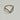 14K RG V-SHAPED DIAMOND RING