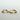 14K Yellow Gold Hollow Hoop Earring: 7/8"