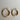 14K Yellow Gold Hollow Hoop Earring: 7/8"